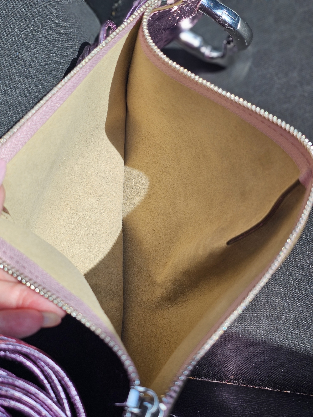 Cult Gaia Metallic Pink Shoulder Bag - Picture 4 of 9